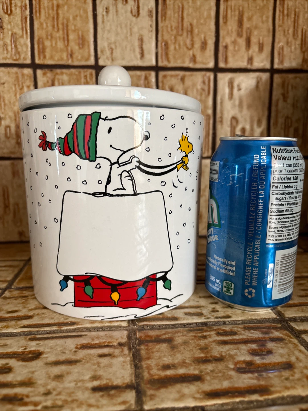 Peanuts Snoopy Christmas Cookie Jar - photo 4