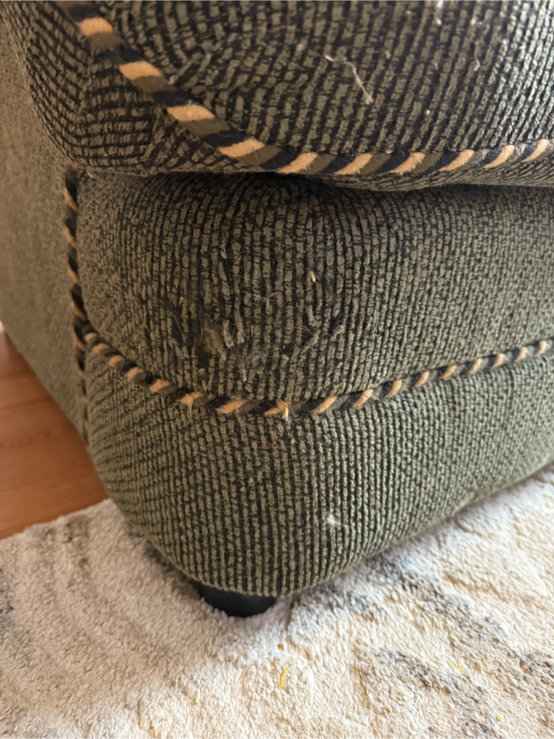 Green Sectional Couch/Pullout - photo 4