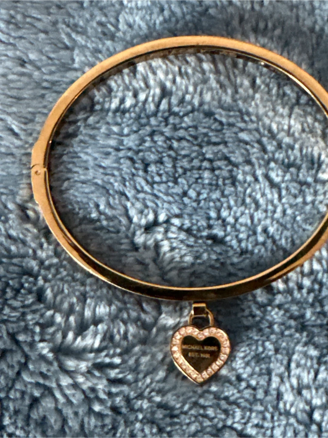Michael Kors Heart Charm Bangle Bracelet