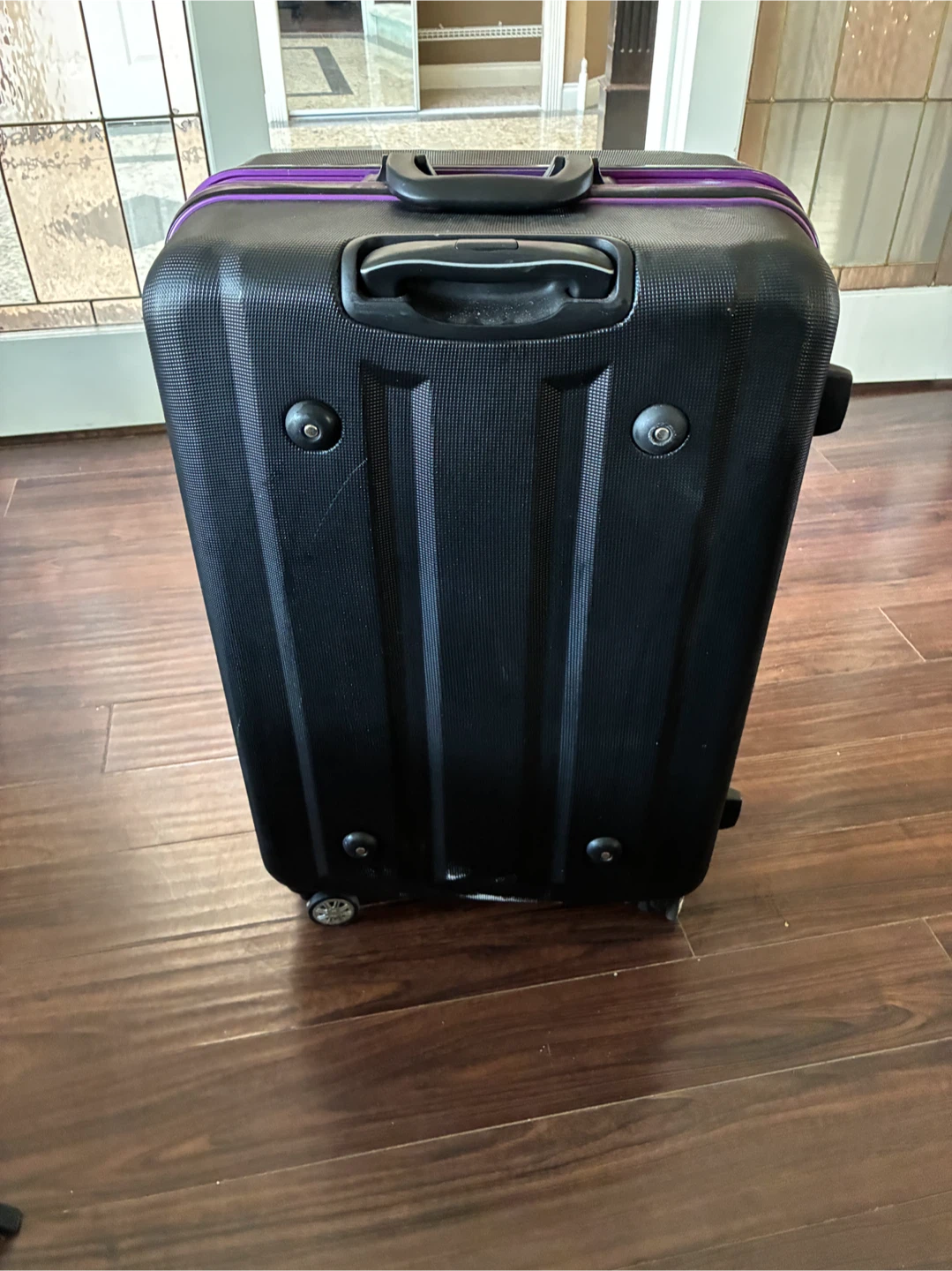 Purple and Black Hardside Spinner Suitcase - photo 5
