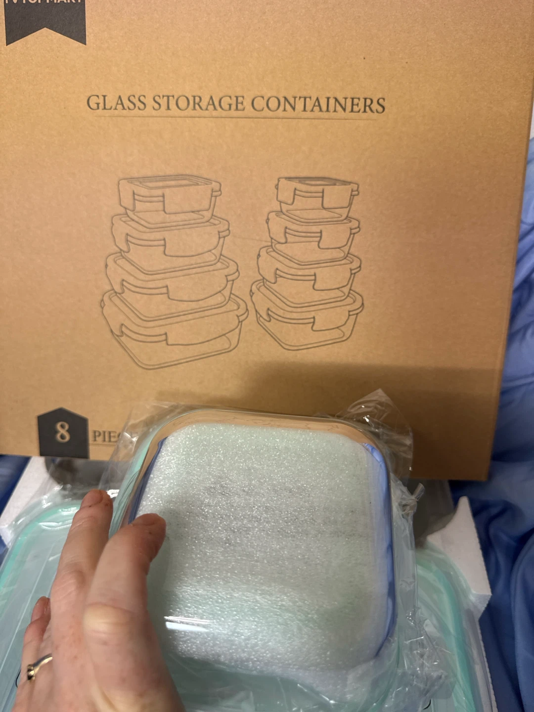 Vtopmart 8-Piece Glass Food Storage Containers - photo 2