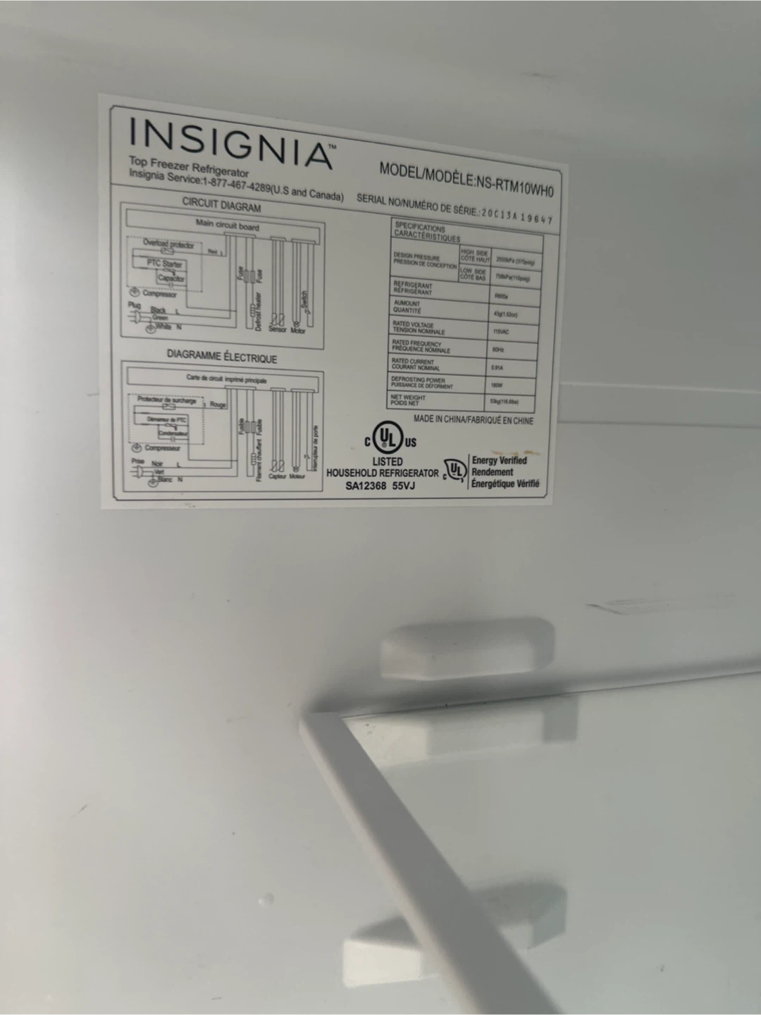 Refrigerator 10 cu Insignia - photo 4