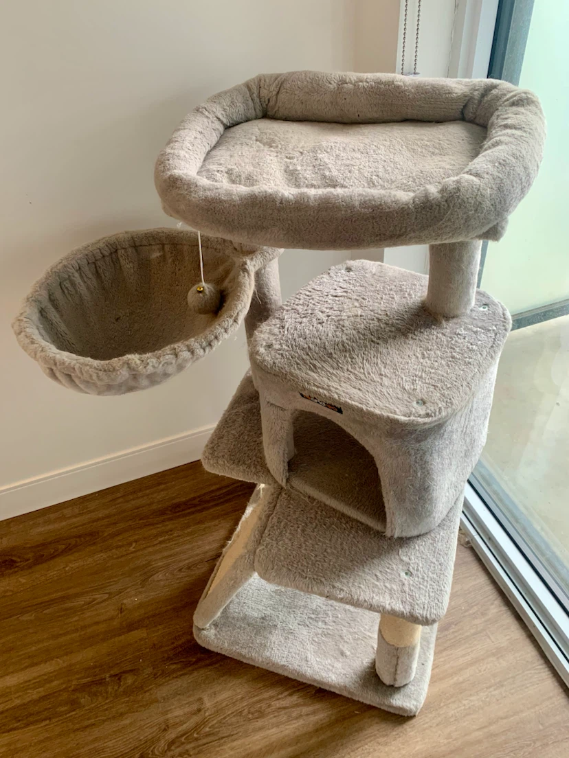 Tefoox Cat Tree Condo with Hammock - photo 2
