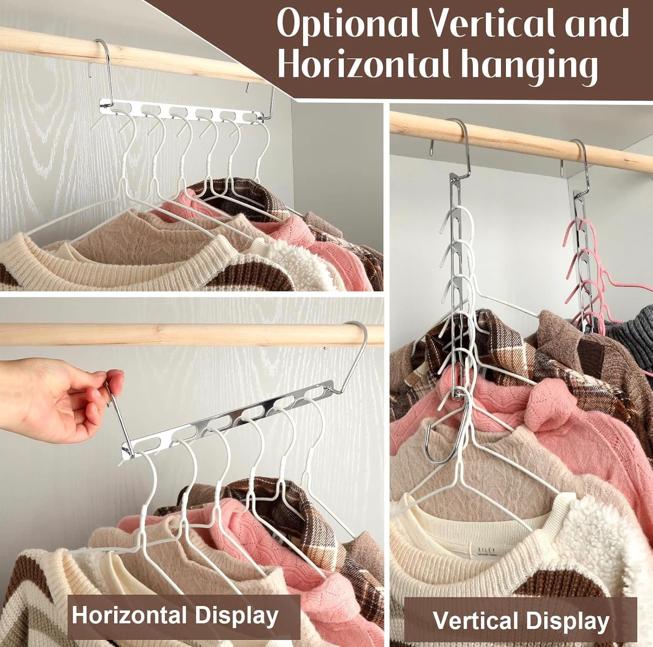 Space Saving Hanger - Chrome Metal - photo 5