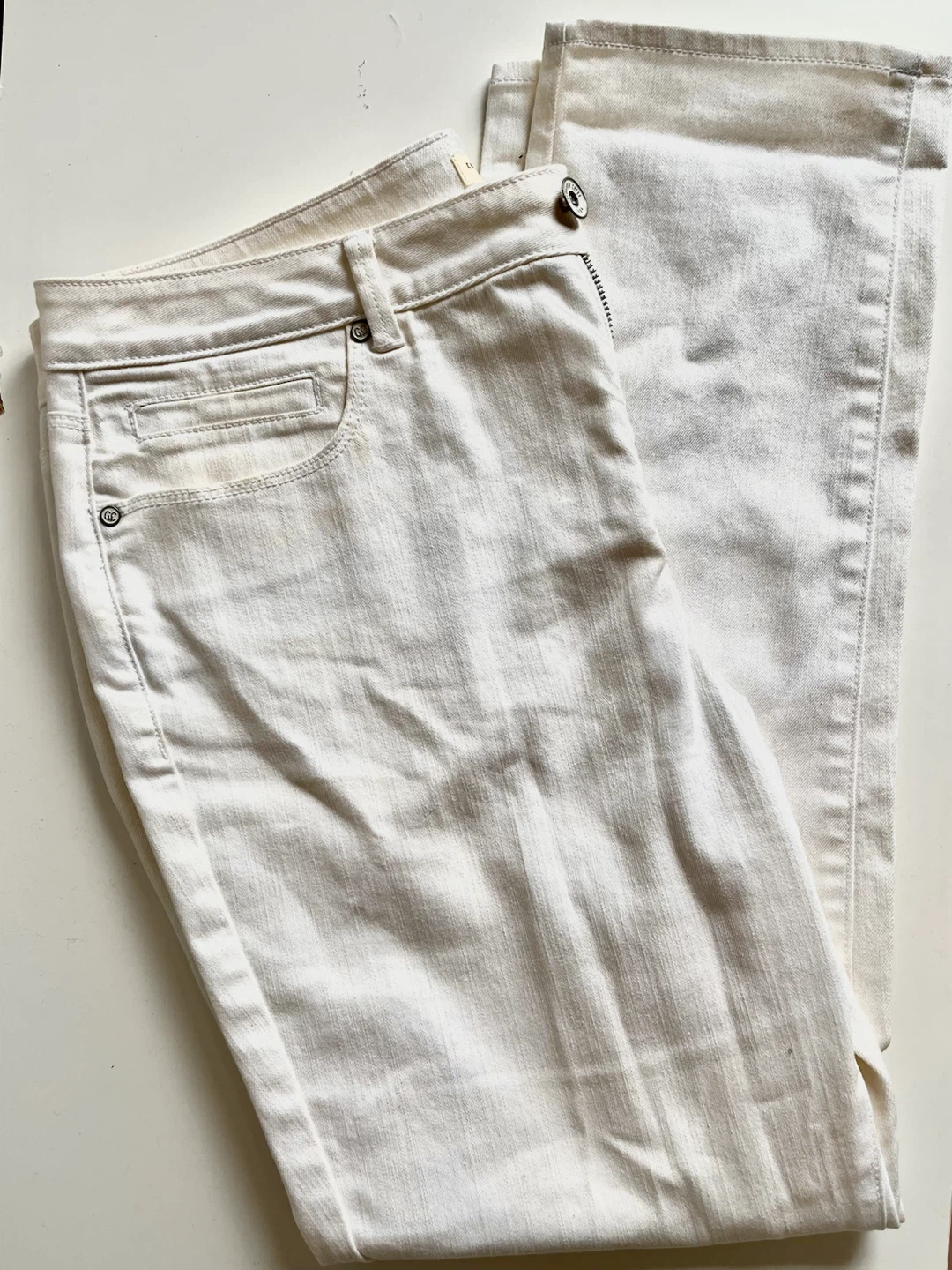 🤍 White Denim Jeans Size 16 (L)