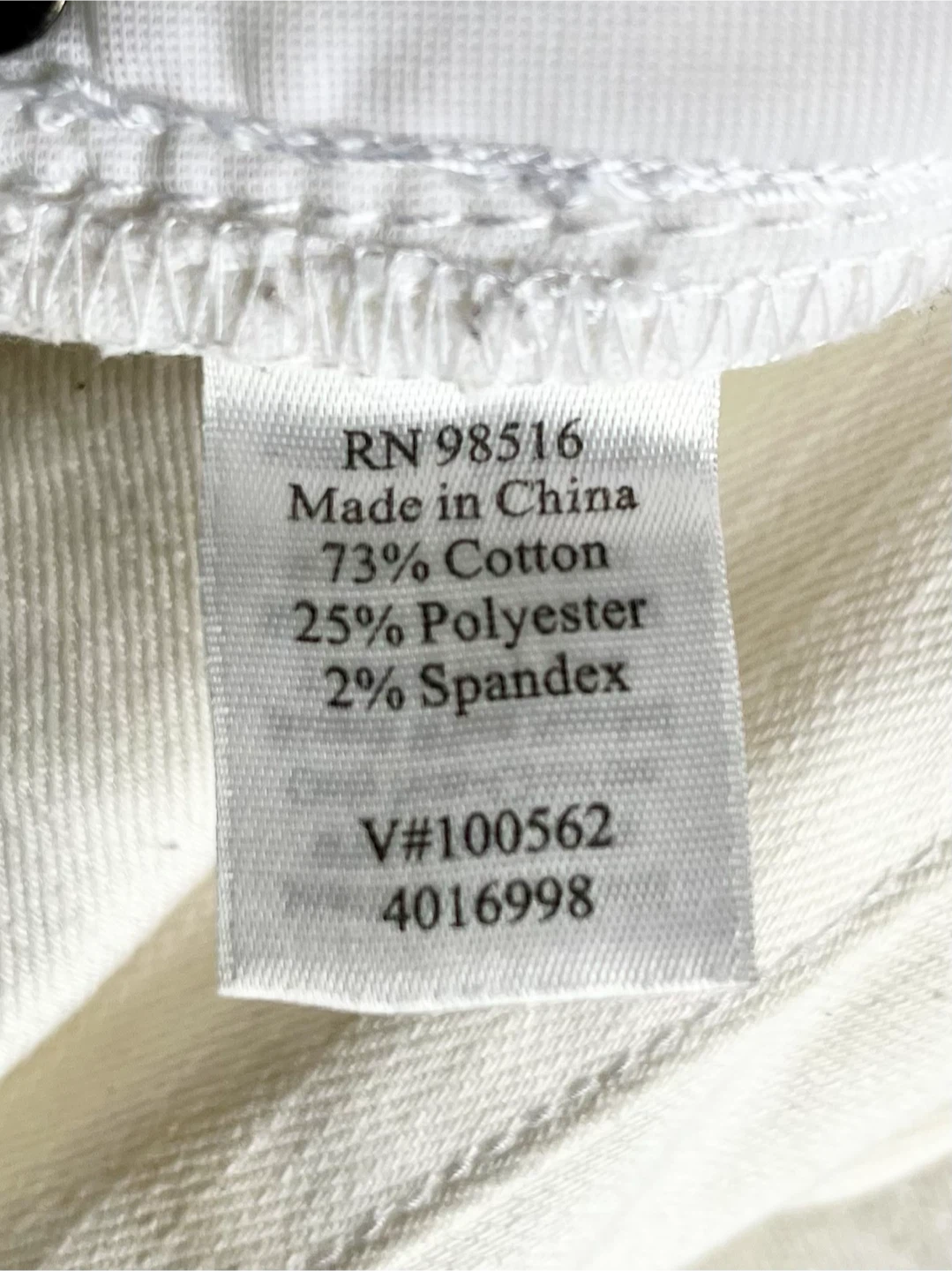 🤍 White Denim Jeans Size 16 (L) - photo 3