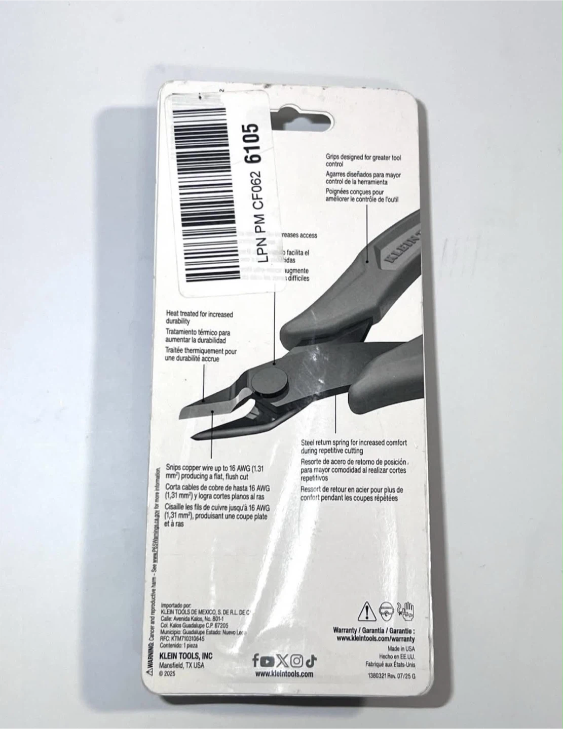 Klein Tools Precision Flush Cutter - photo 2
