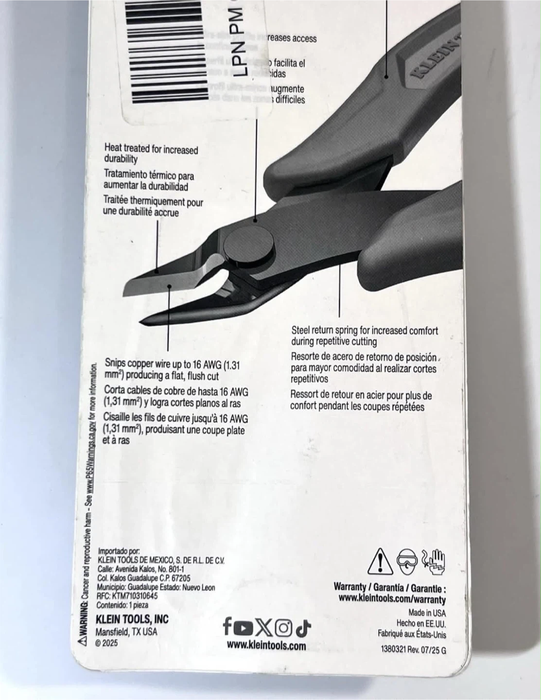 Klein Tools Precision Flush Cutter - photo 3