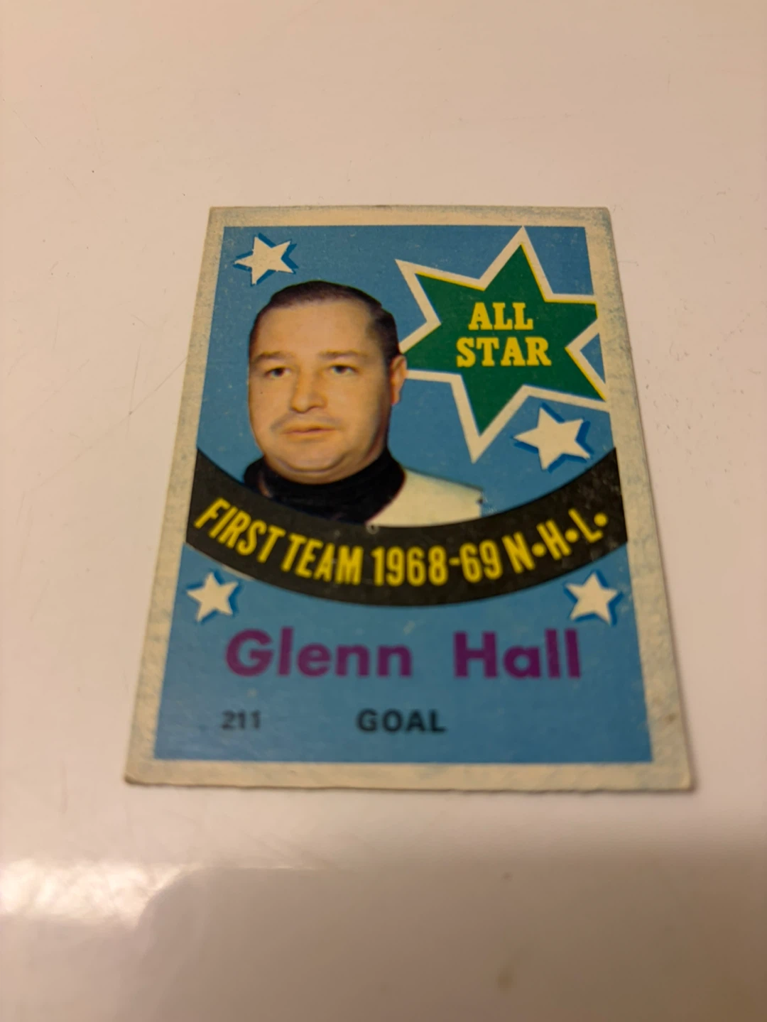 1969-70 GLENN HALL ALL STAR Card # 211 ! - photo 3