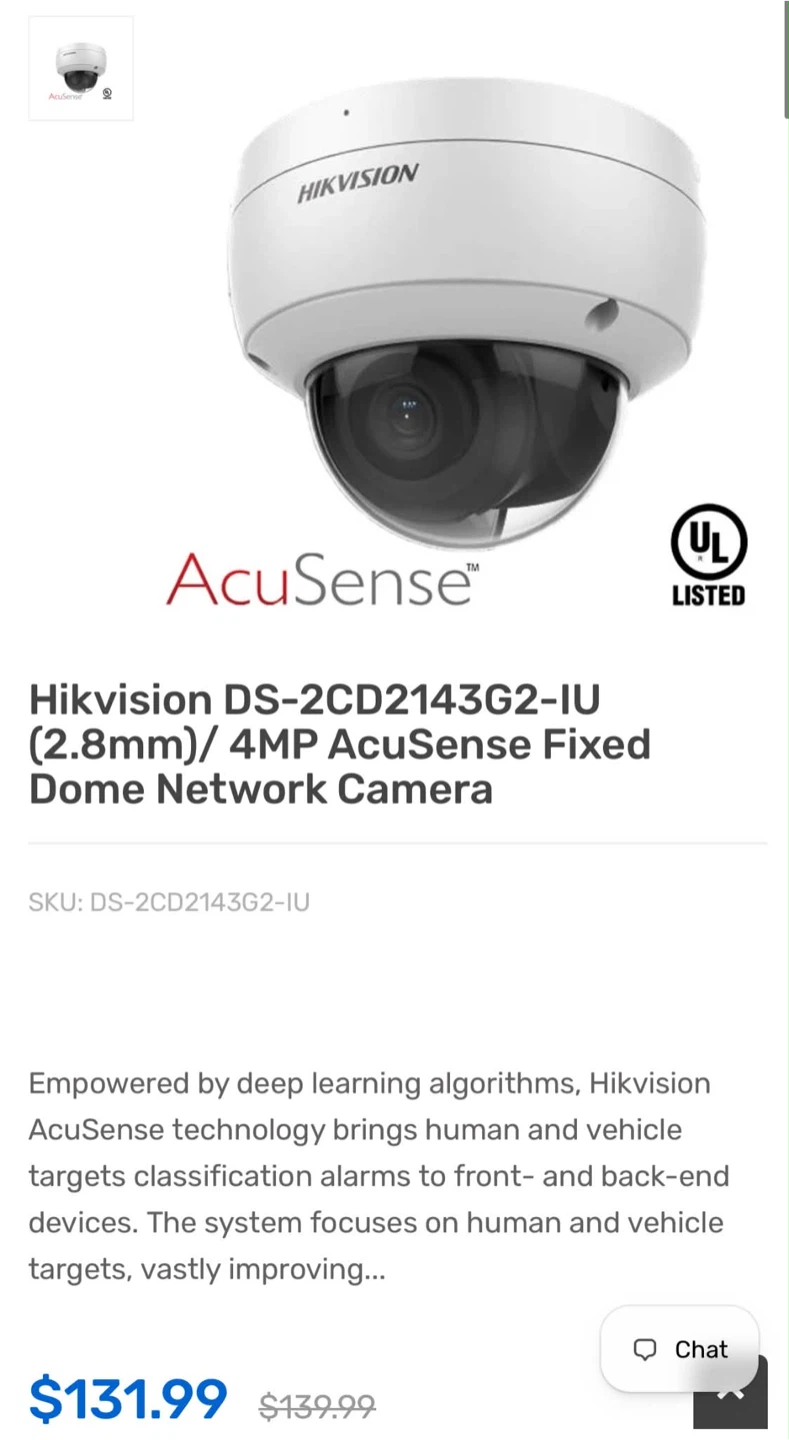 Hikvision DS-2CD2143G2-IU 4MP AcuSense Dome Network Camera - photo 4