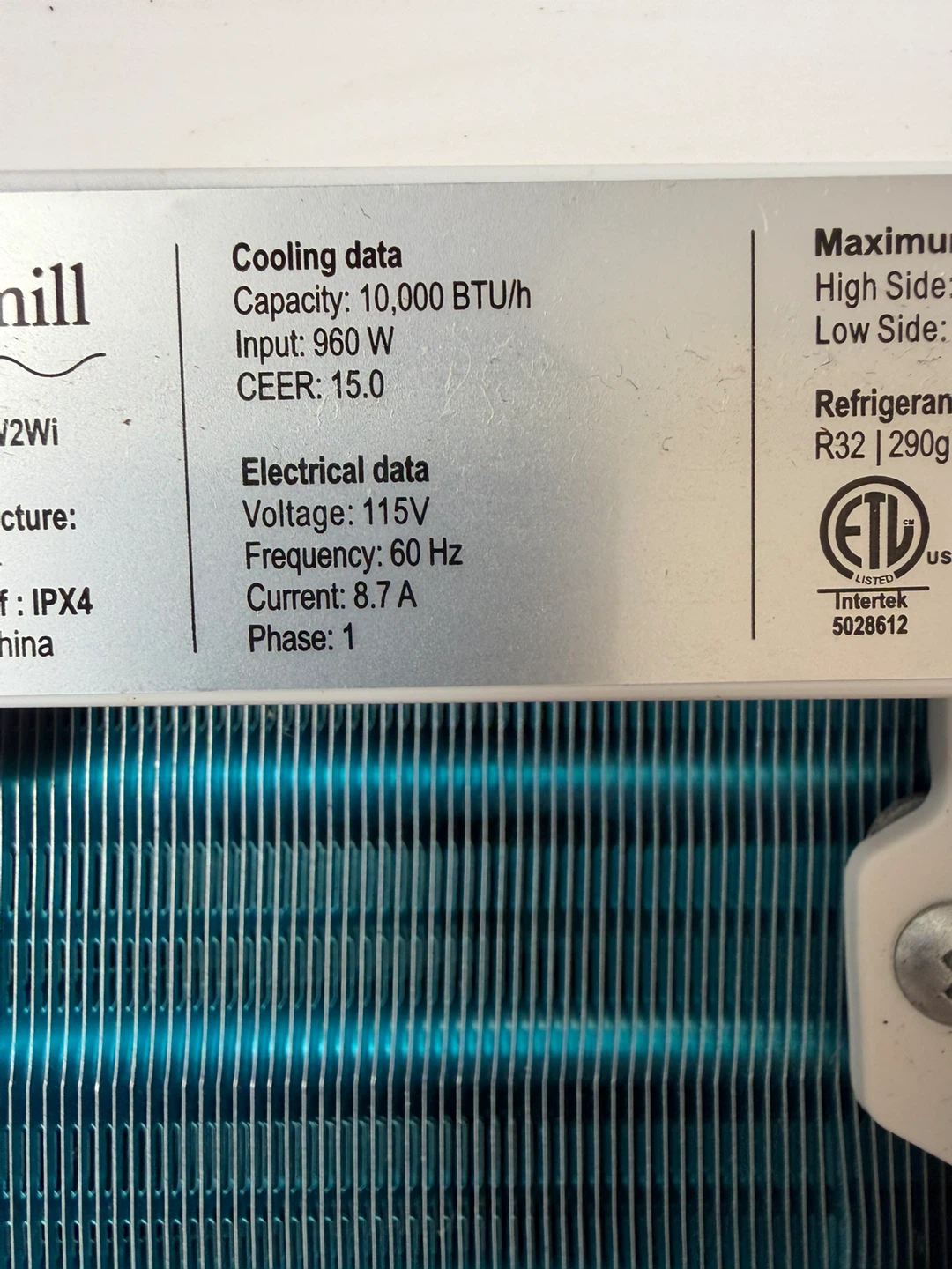 Windmill 10W2Wi Air Conditioner 10,000 BTU Like New - photo 2