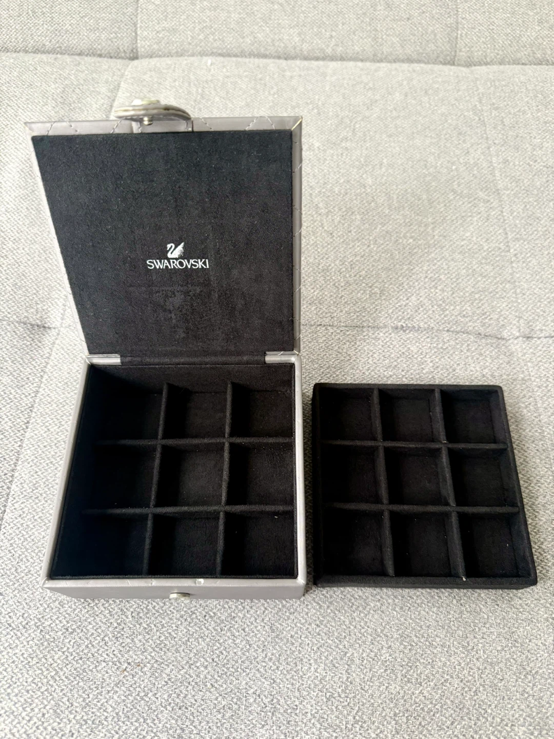 Swarovski Travel Jewelry Organizer Box – Gray