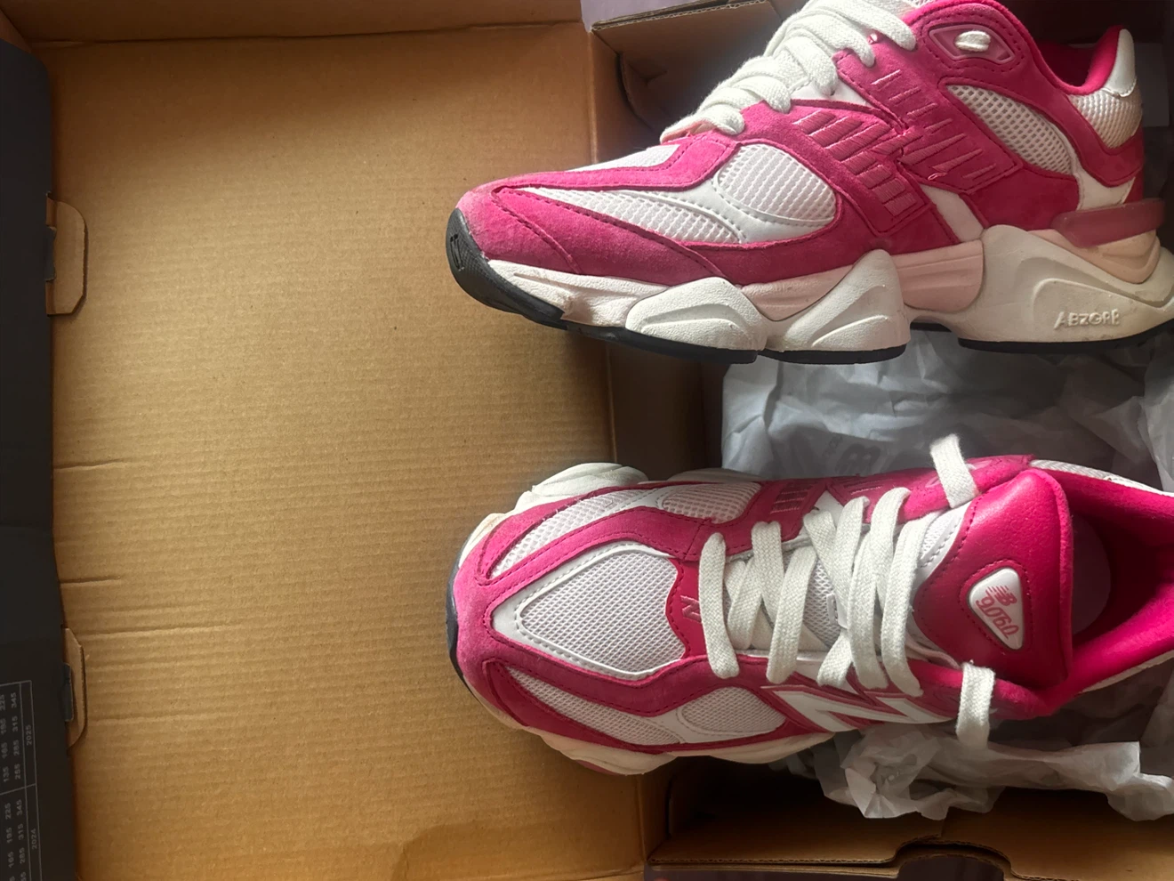 New Balance 9060 Pink Running Shoes US Women's 10 - photo 2
