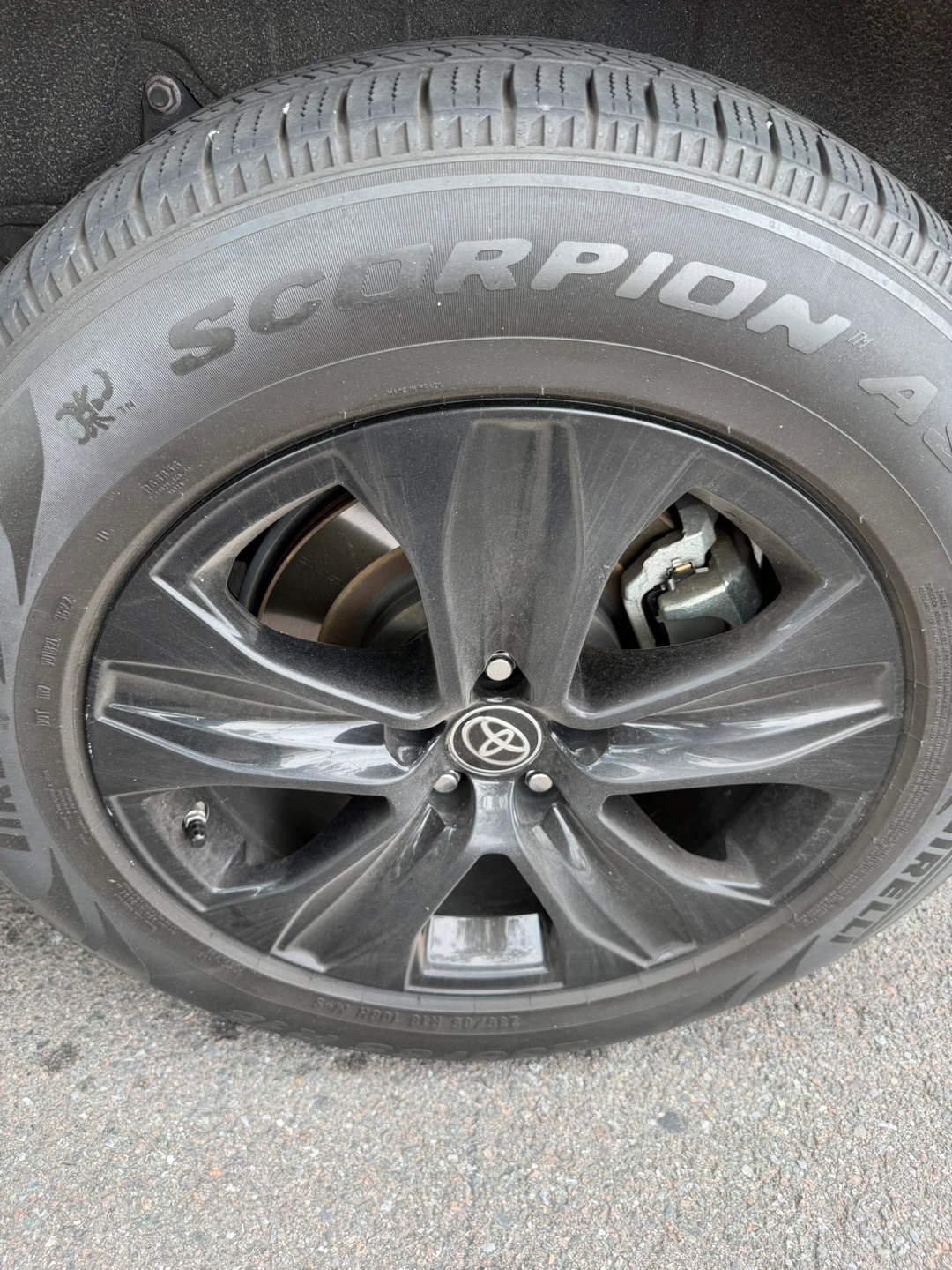 Toyota Highlander 2022 Wheels with Tires and Sensors
