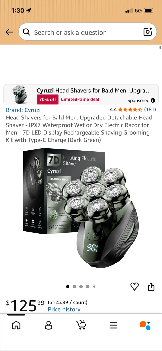 Cyruzi 7D Floating Electric Shaver - photo 5