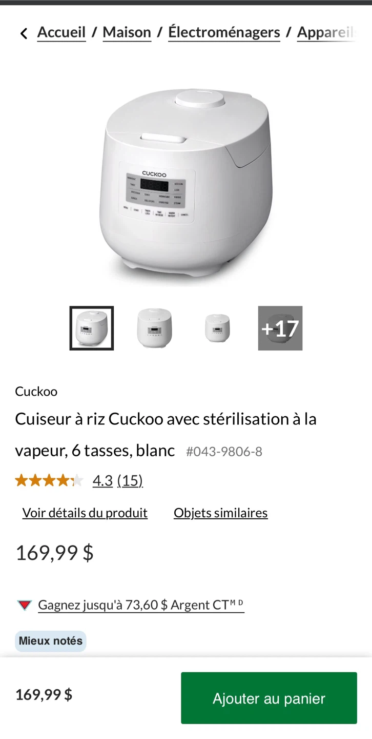 Cuckoo Electric Rice Cooker/Warmer - photo 2