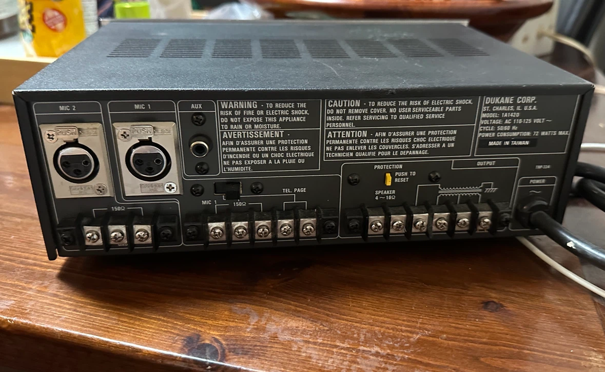 DUKANE CORPORATION 1A1420 POWER AMPLIFIER 50/60Hz - photo 3