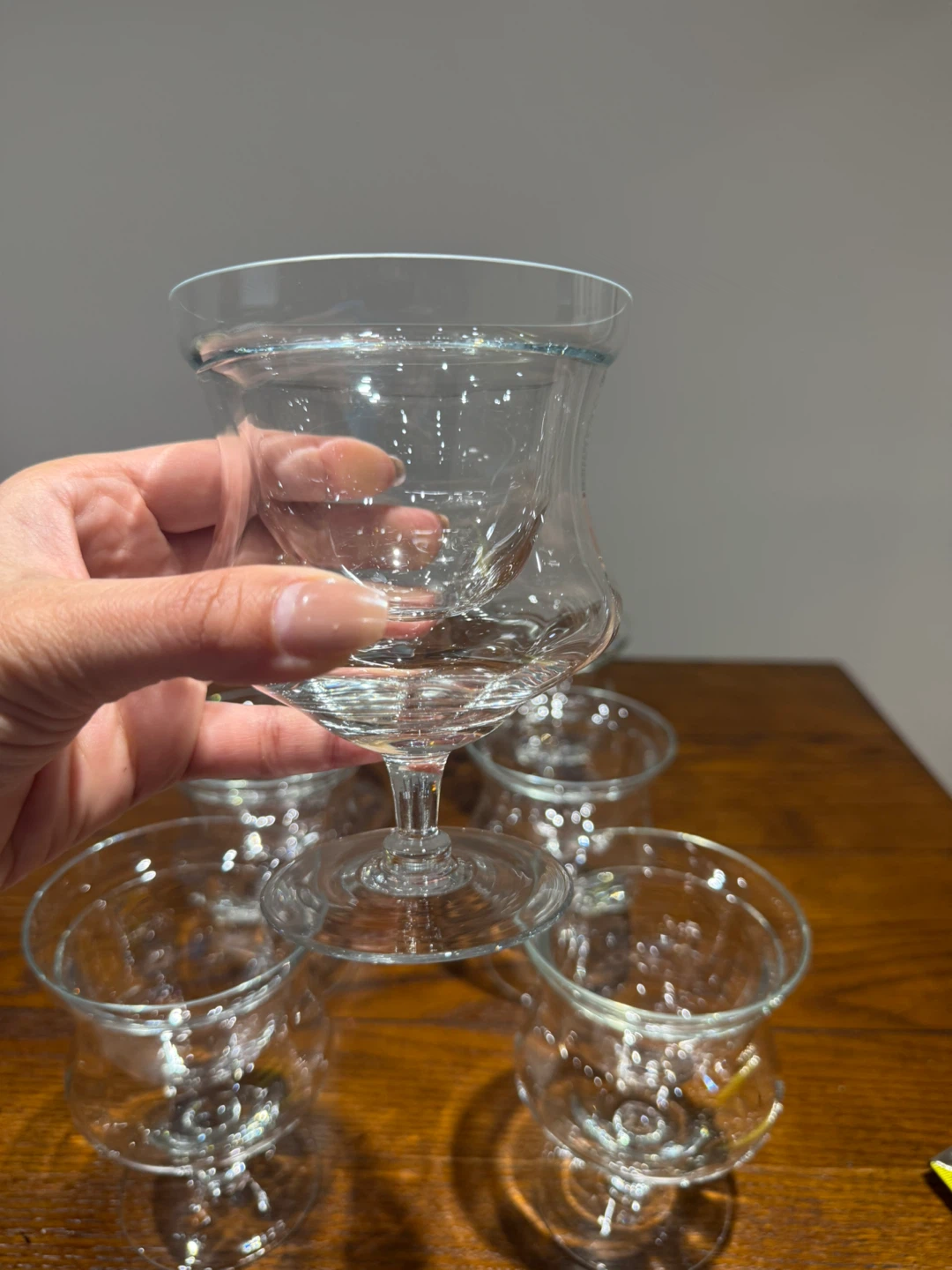 Classic Shrimp Cocktail Glasses with Stems - photo 4