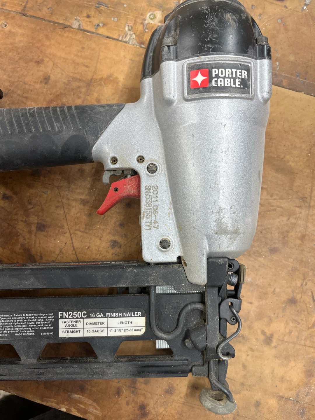 Porter Cable FN250C 16 Gauge Finish Nailer - photo 4