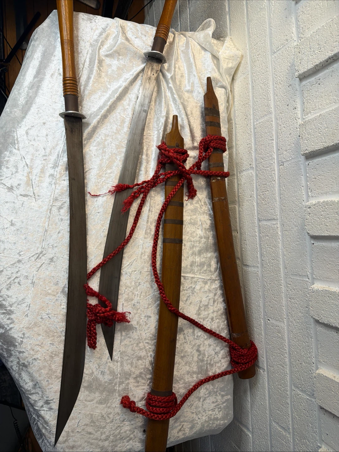 Antique Machete Sword with Decorative Engraving