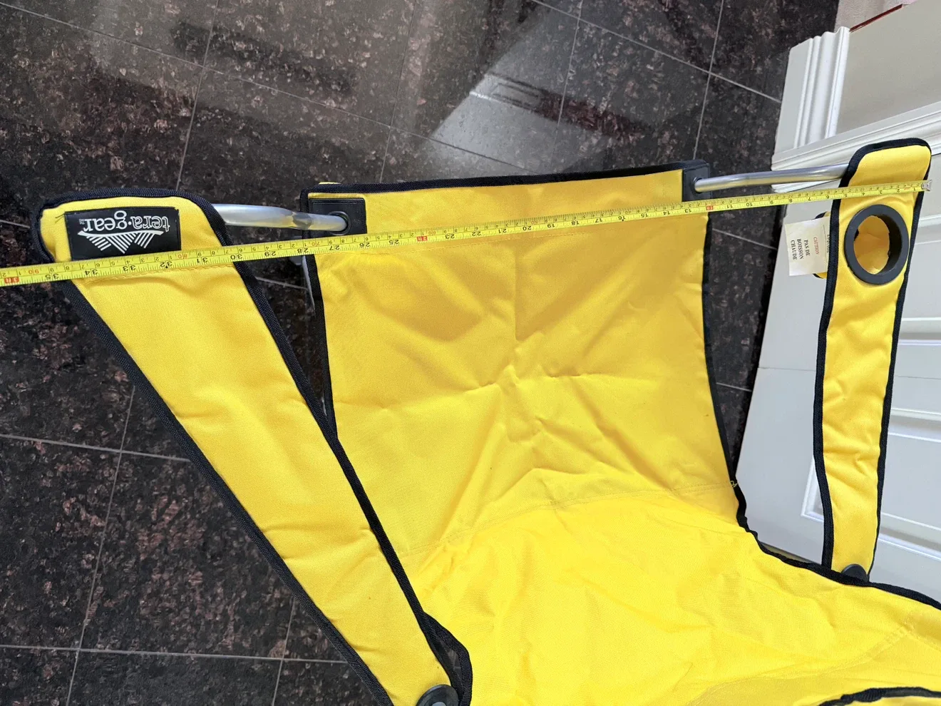 Tera Gear Yellow Camping Chair with Cup Holder - photo 5