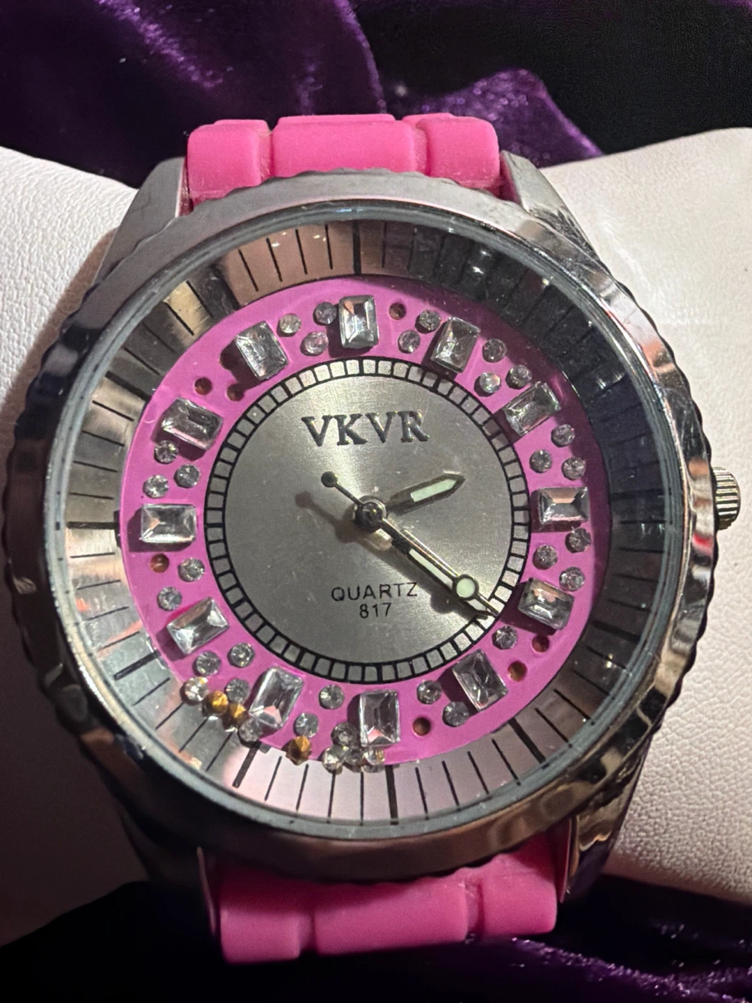 VKVR Pink Quartz Watch