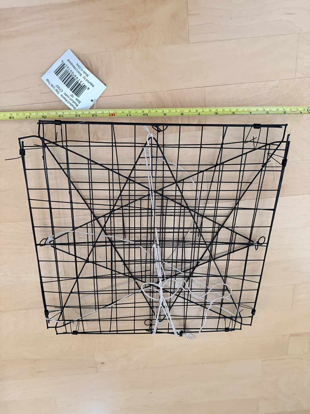 2 Collapsible Crab Trap with Orange Rope - photo 2