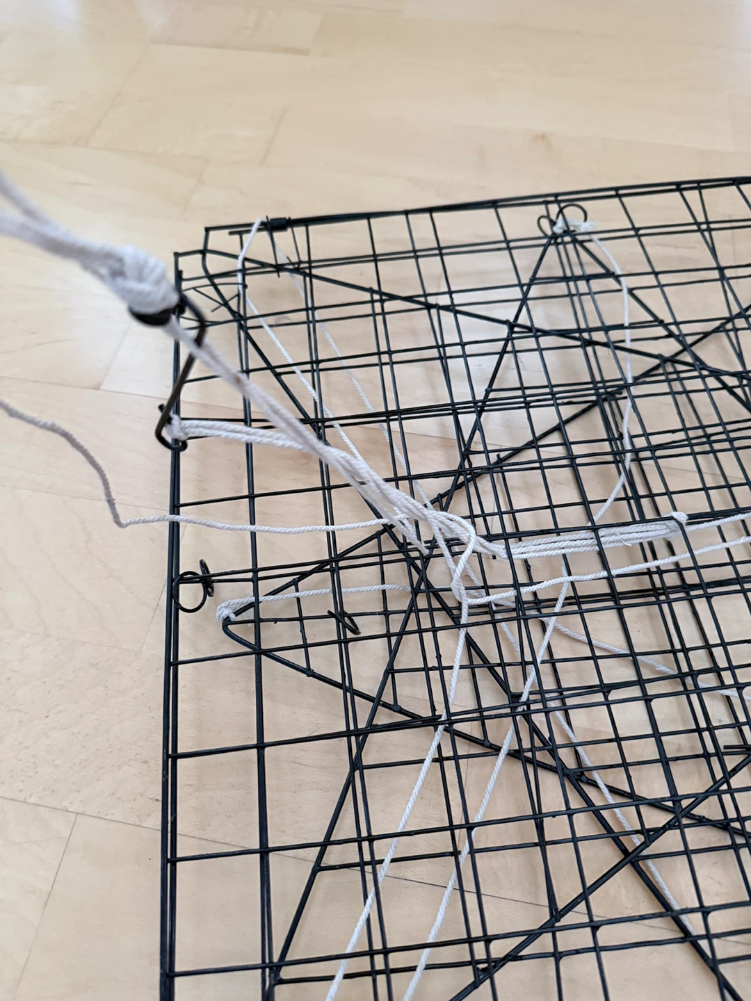 2 Collapsible Crab Trap with Orange Rope - photo 3