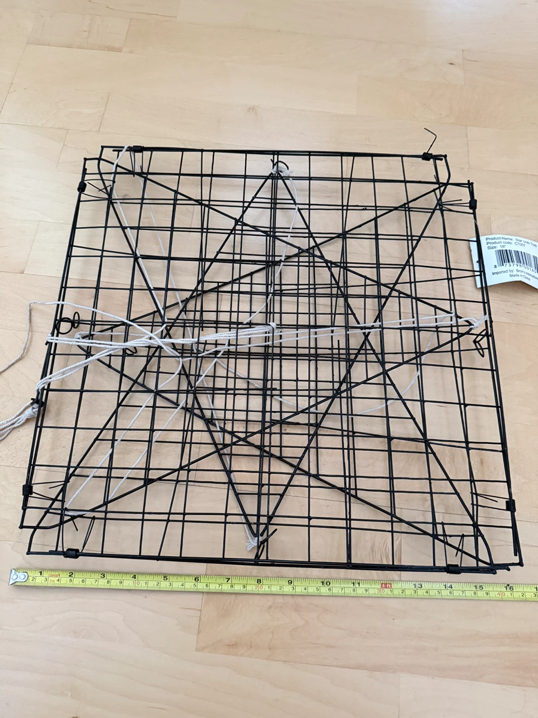 2 Collapsible Crab Trap with Orange Rope - photo 4