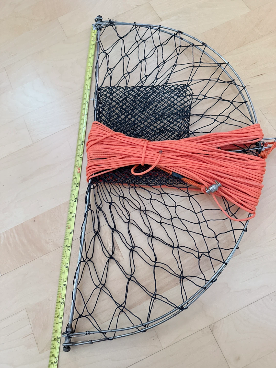 2 Collapsible Crab Trap with Orange Rope - photo 5