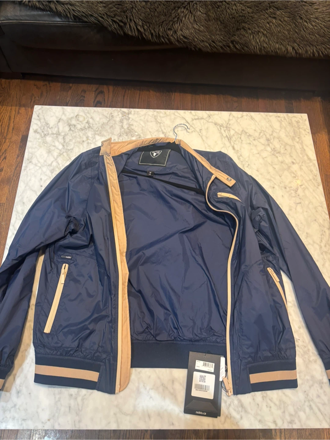 Nobis Bomber Jacket Navy Blue - brand new with tags - photo 3