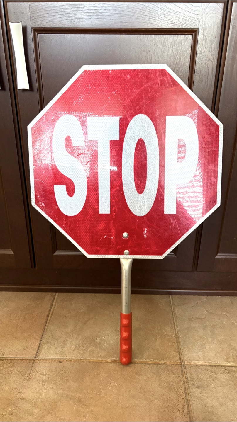ONE Stop and Slow Handheld Signs - photo 2