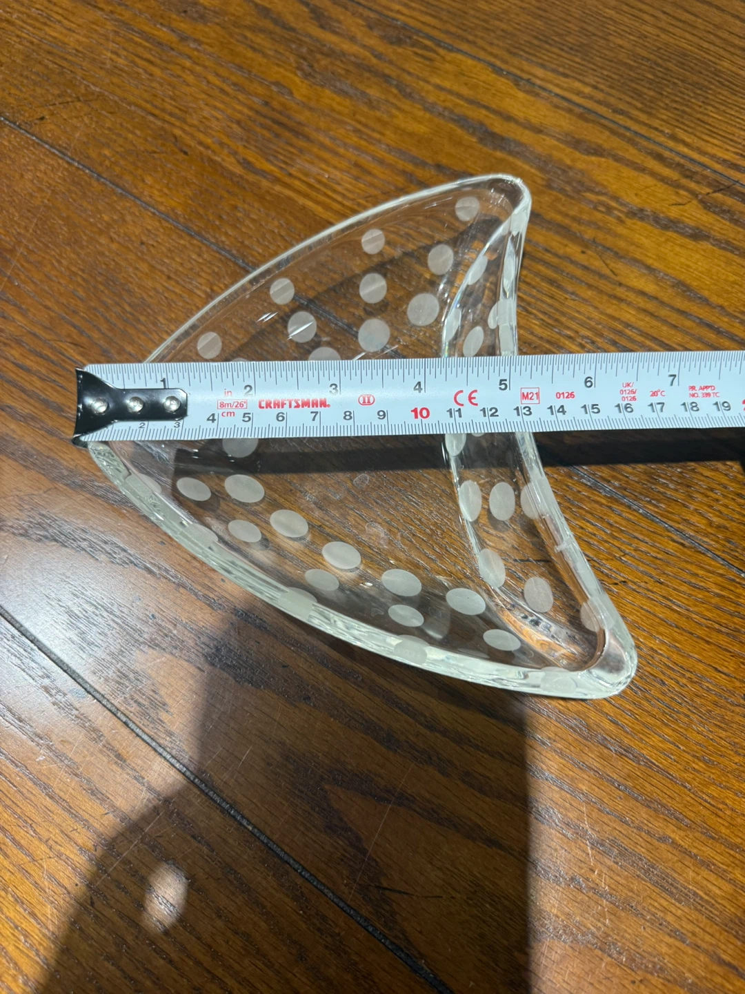 Triangle Glass Dishes with Polka Dots - photo 4