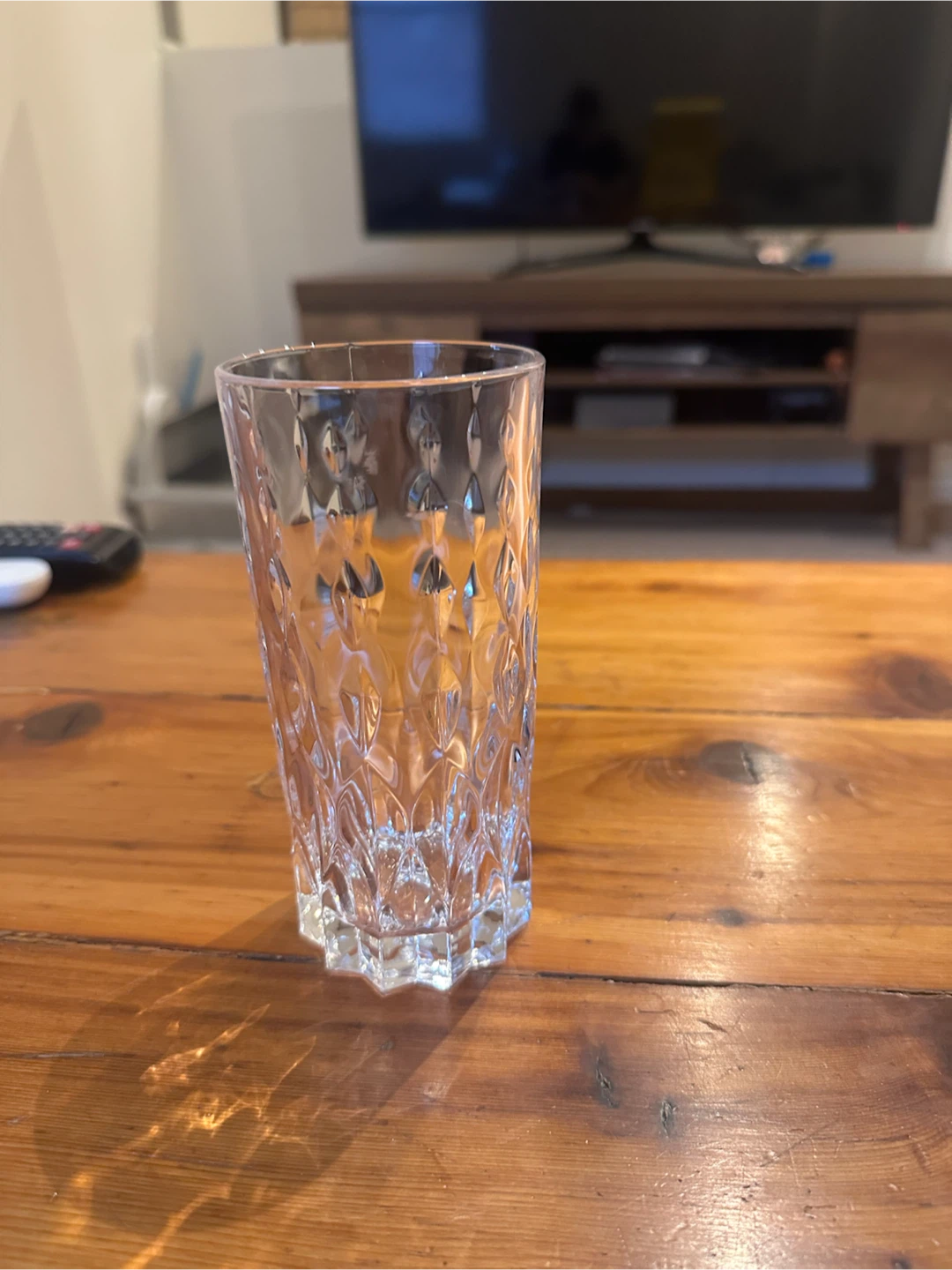 Set of 6 Diamond Cut Tumbler Glasses