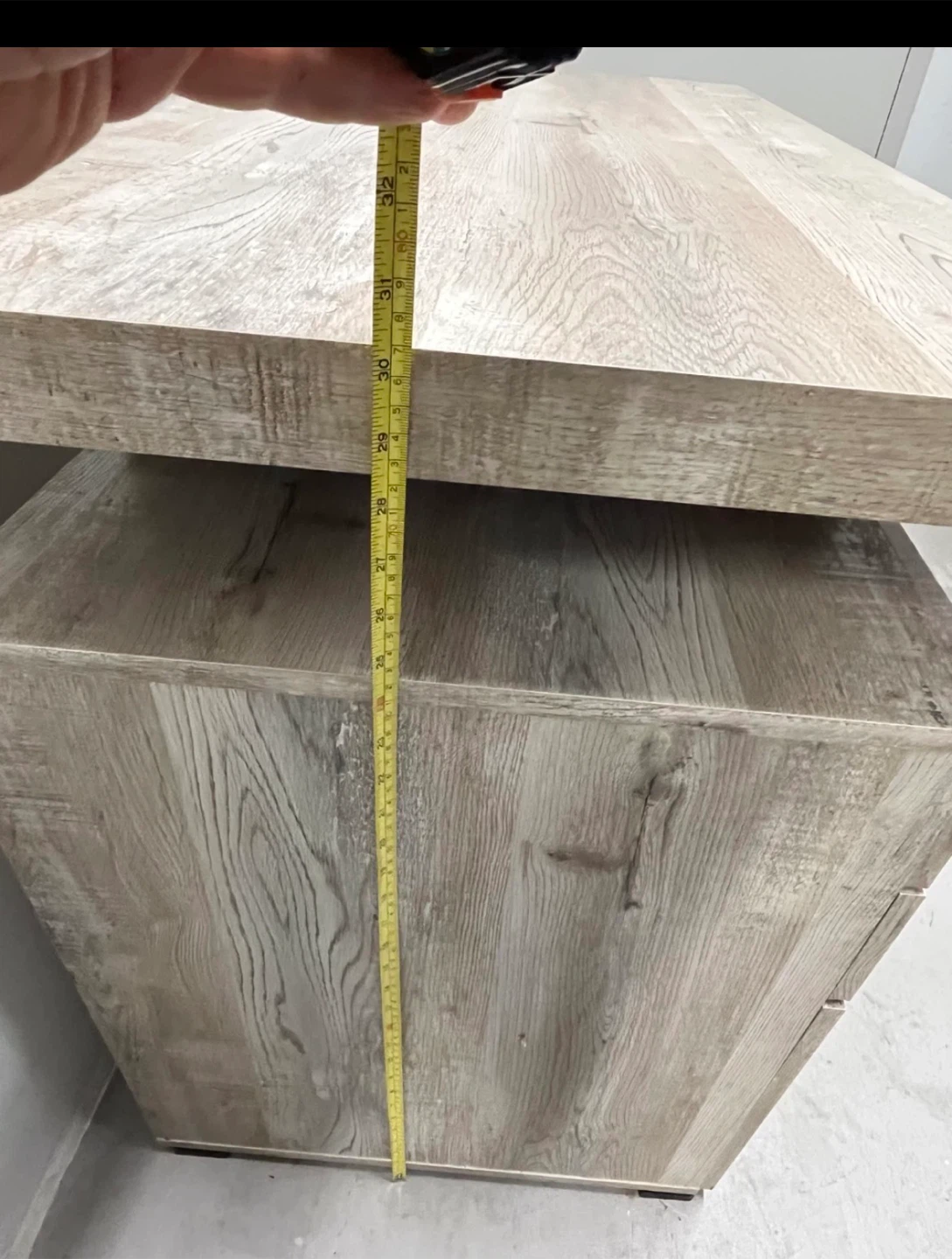 Modern Industrial Office Desk - Grey Oak - photo 4