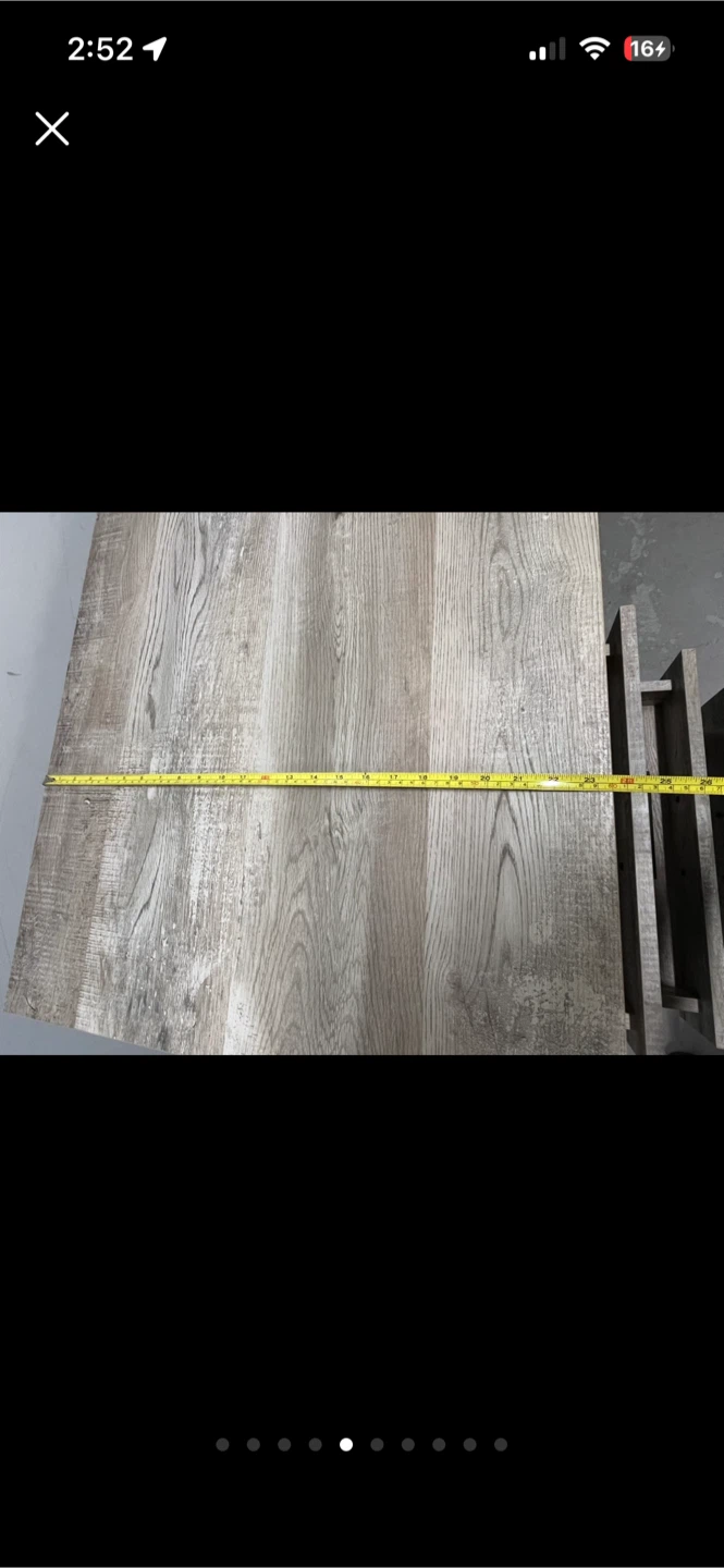 Modern Industrial Office Desk - Grey Oak - photo 5