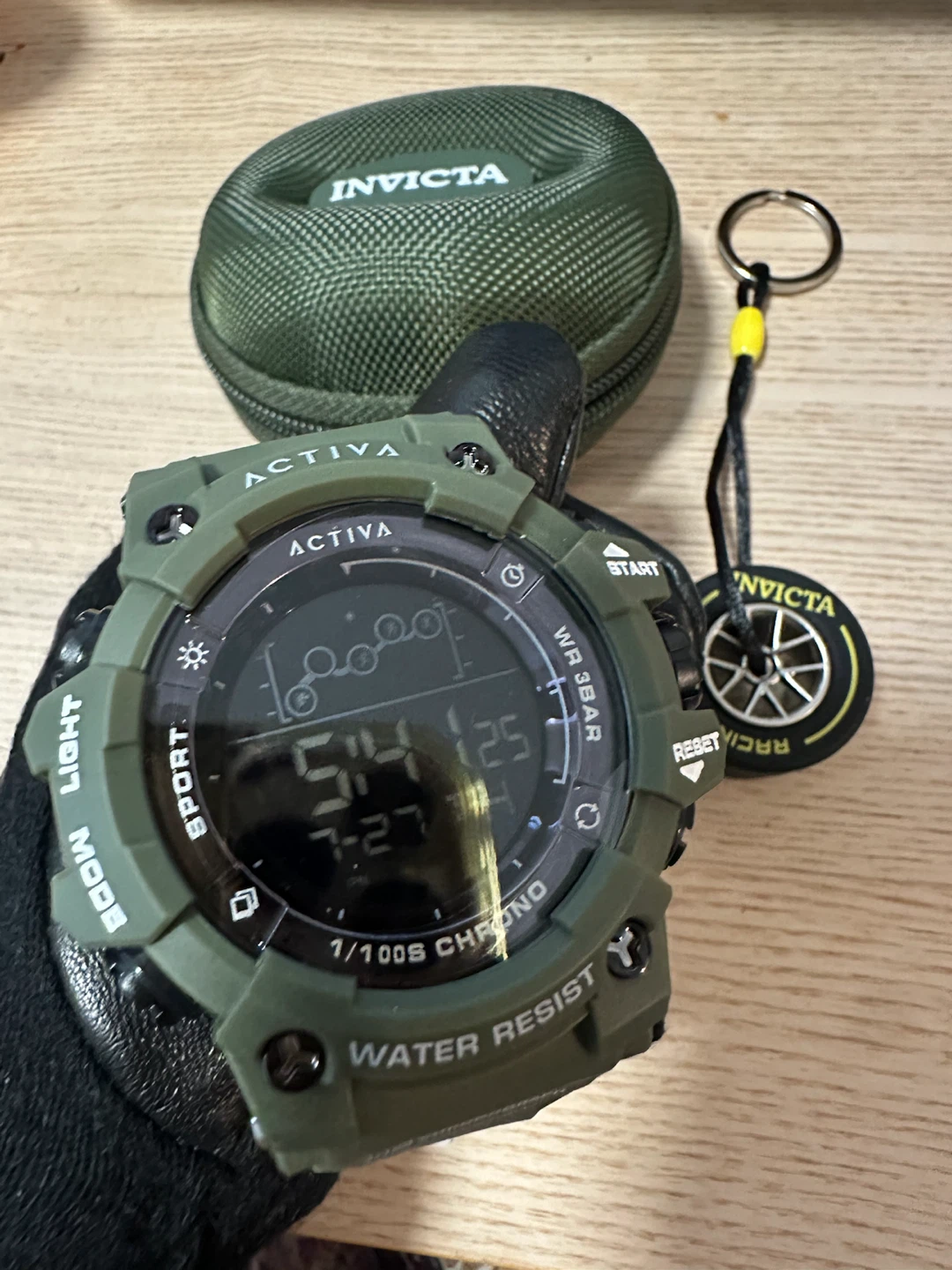 Activa x Invicta Rally 50mm Army Green Digital Watch Set - photo 3