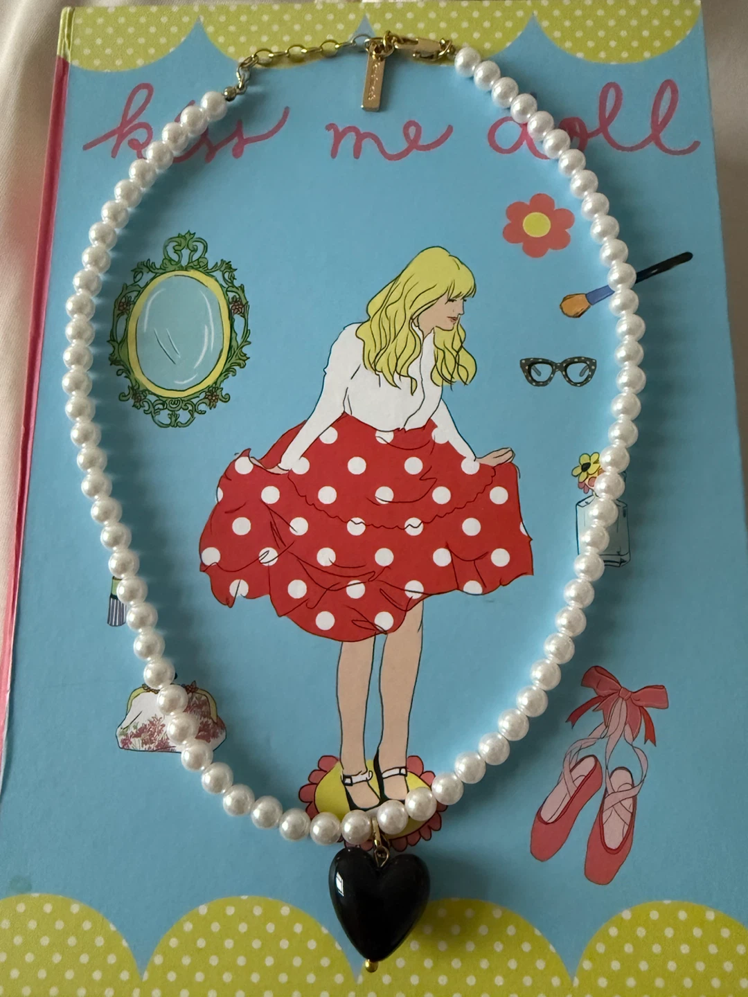Korean-style heart sharp pearl  necklace - photo 4