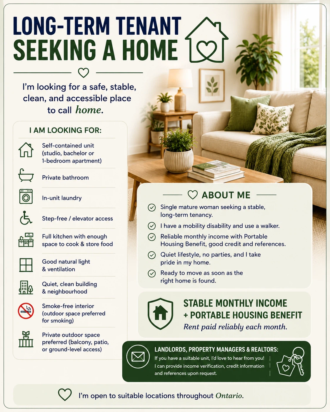 Tenant Seeking Apartment