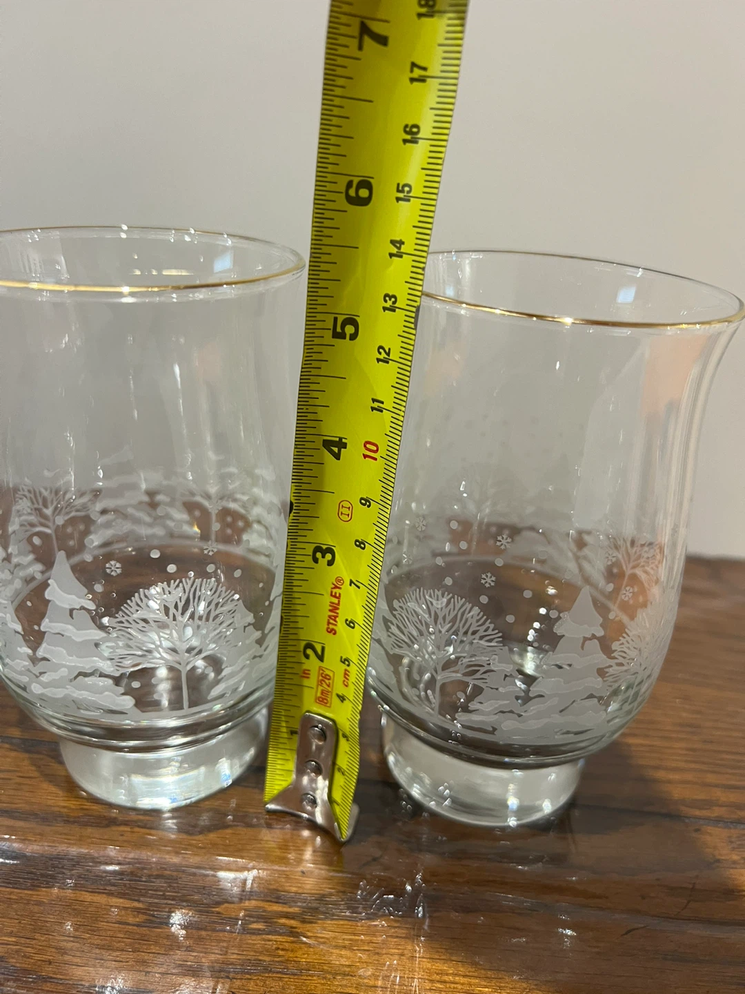 Set of 4 Etched Glass Tumblers - photo 4
