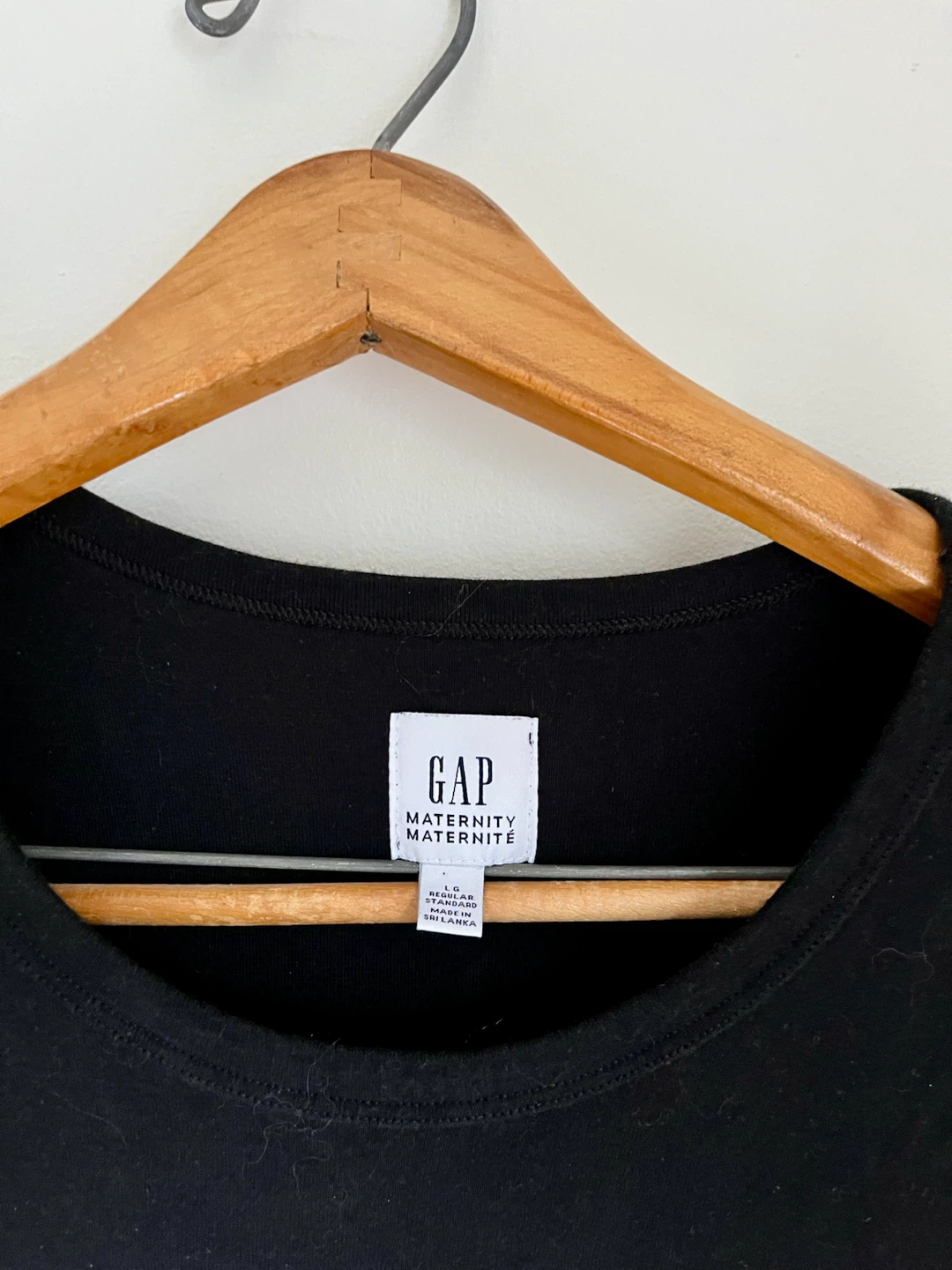 🤰 Gap Maternity Black Ruched T-Shirt - photo 2