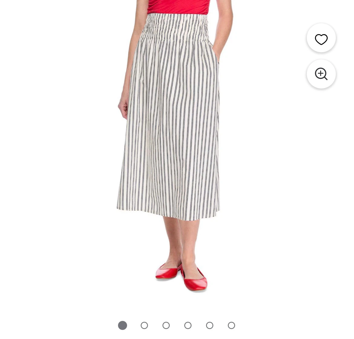 🤍 Striped midi skirt XL - photo 4