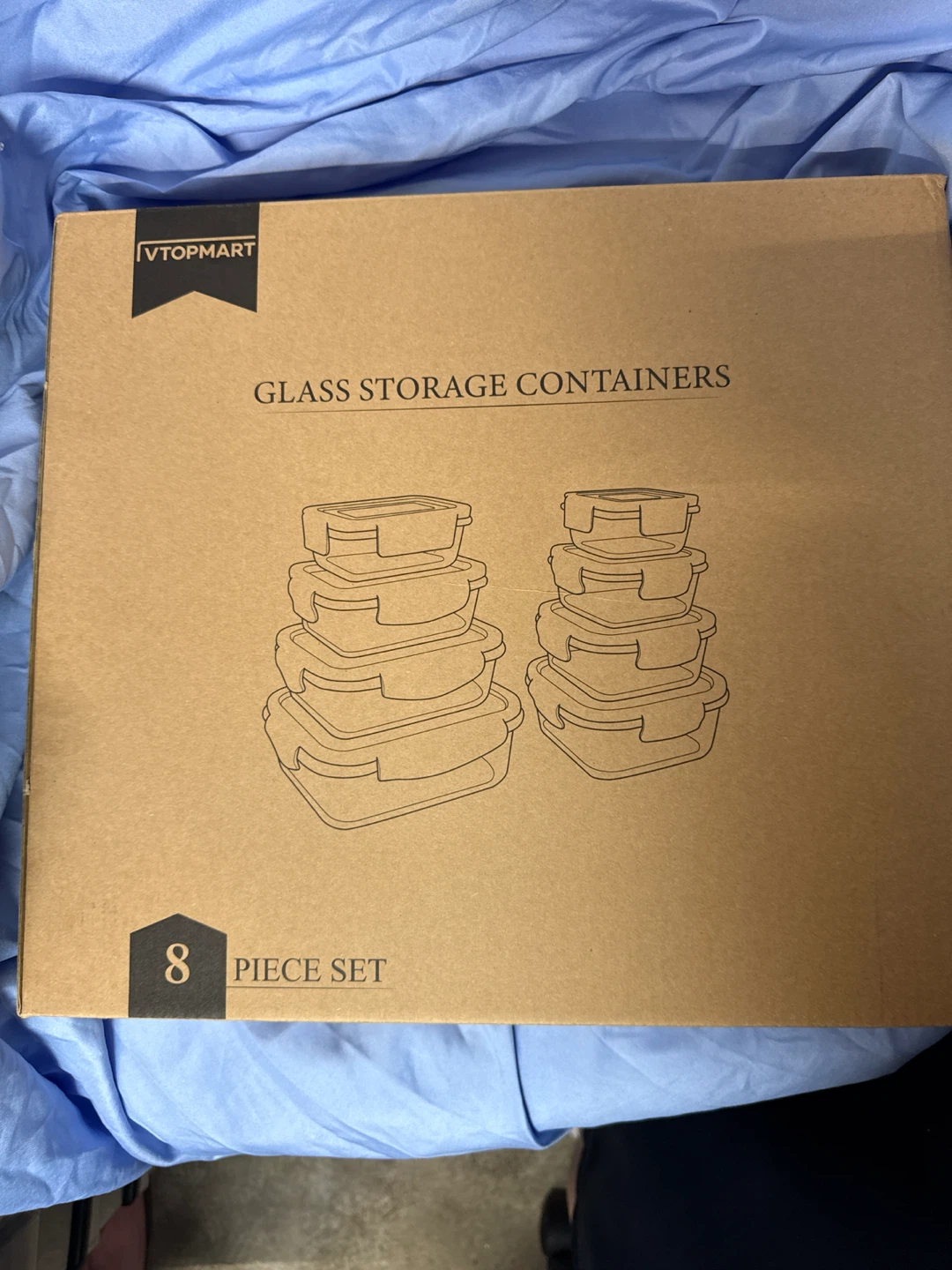 Vtopmart 8-Piece Glass Food Storage Containers - photo 4