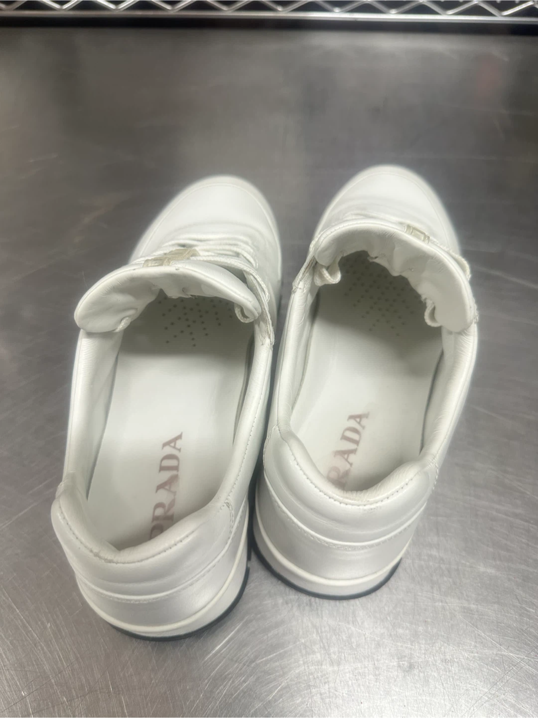 Prada White Leather Sneakers - photo 3