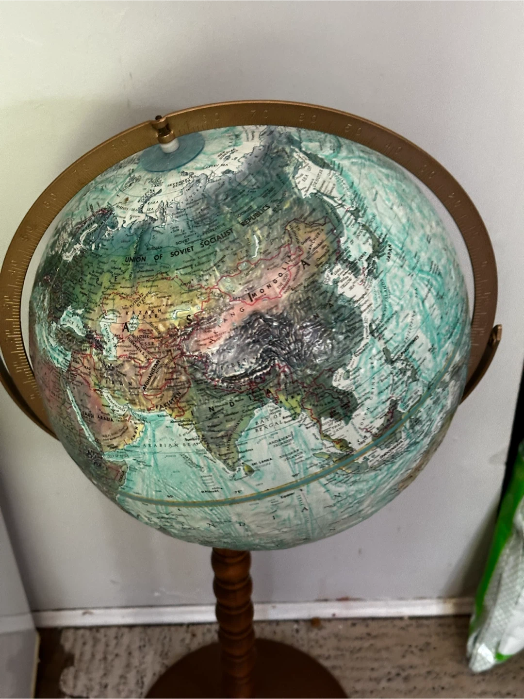 12” floor model oceans globe - photo 2