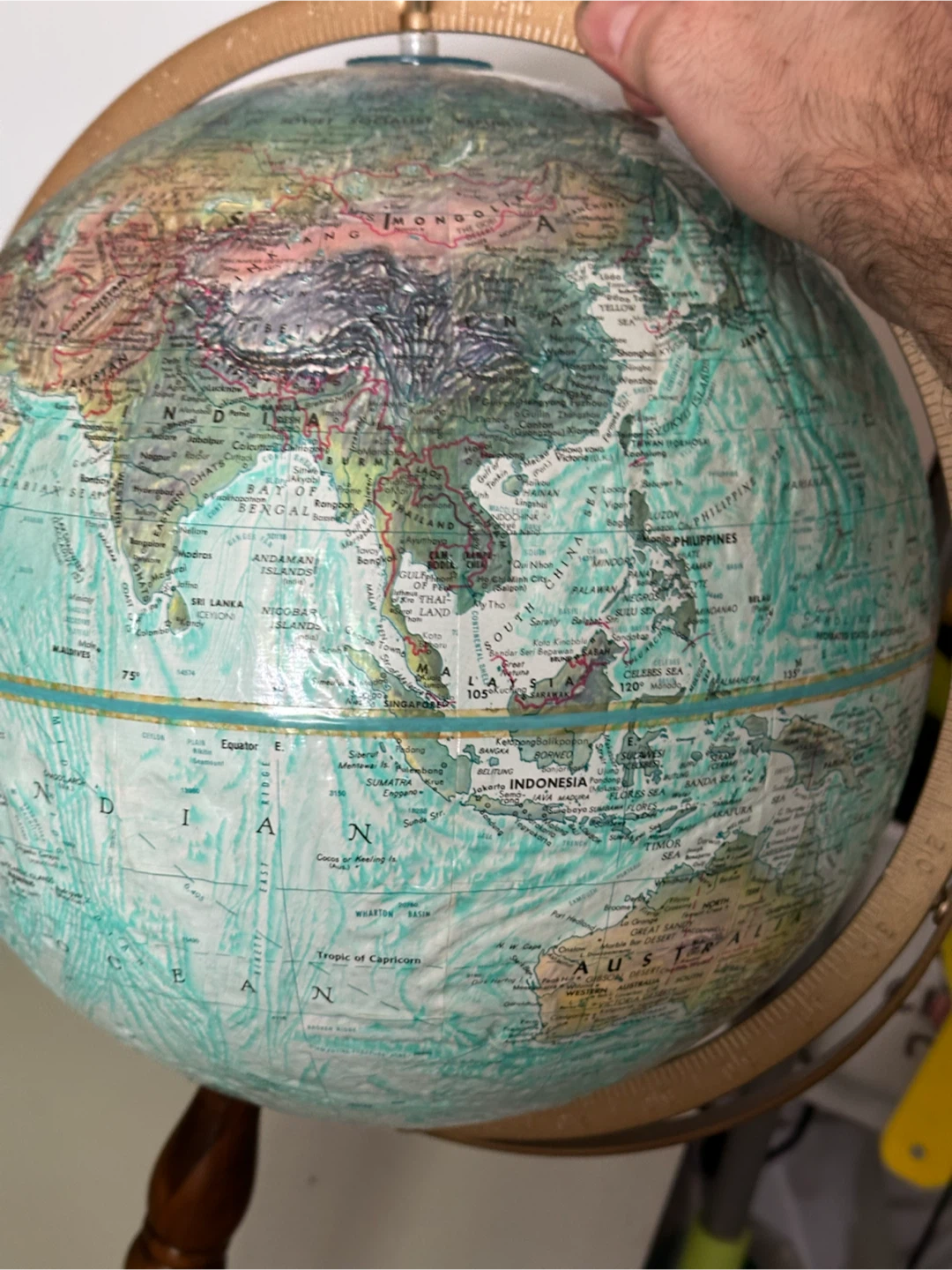 12” floor model oceans globe - photo 4