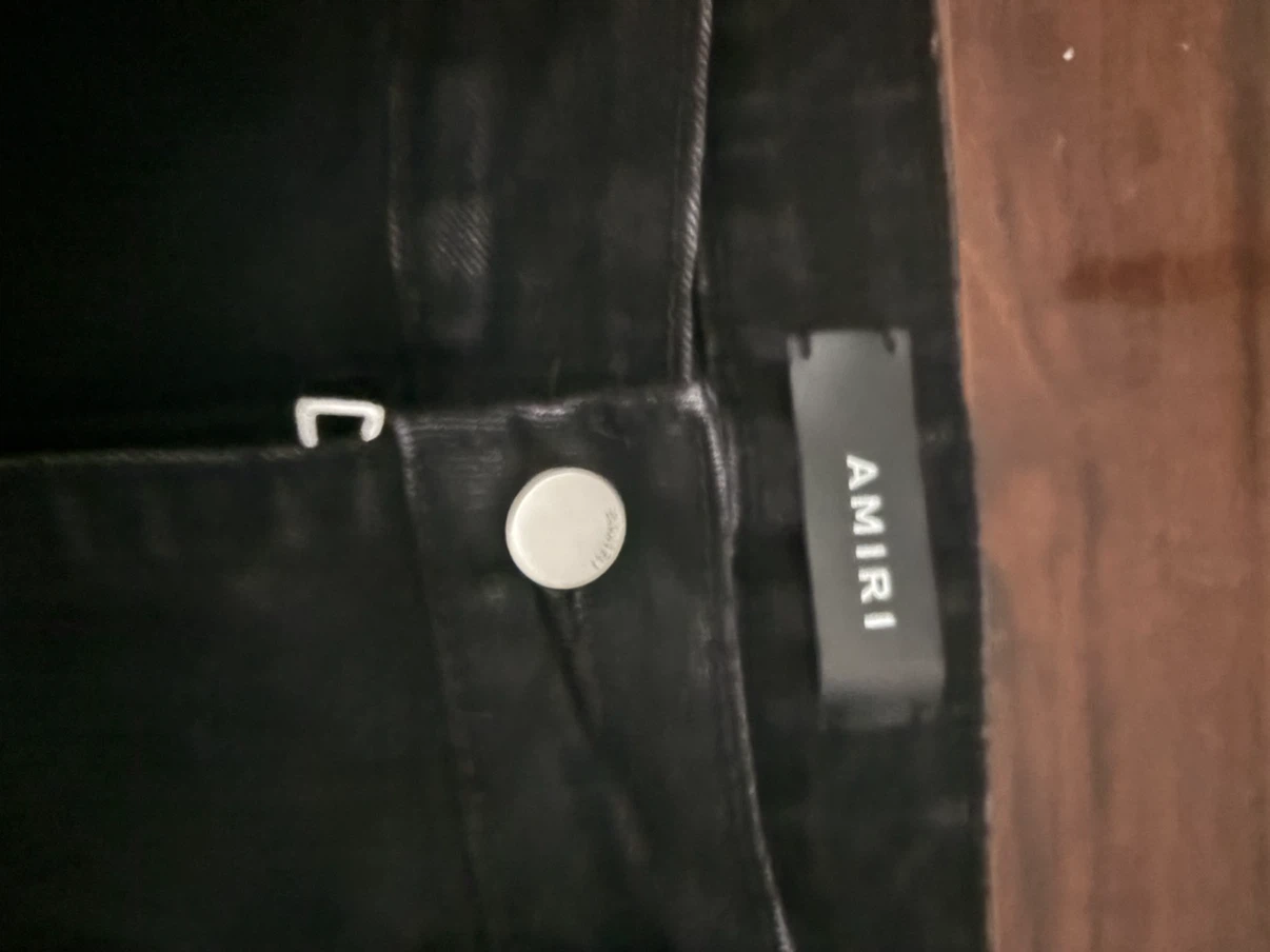 AMIRI Black Distressed Denim Jeans (size 33) - photo 3