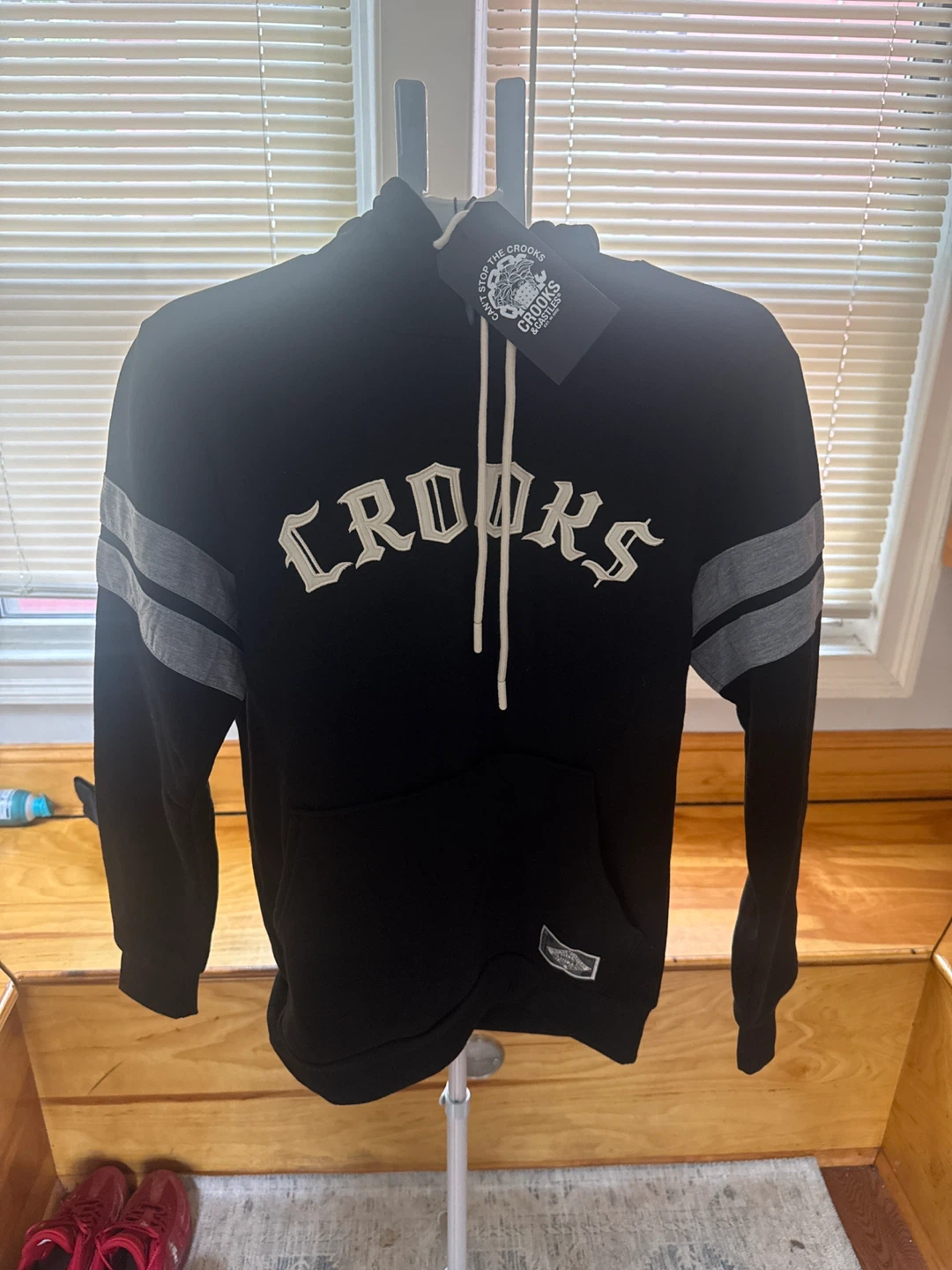 Crooks & Castles Varsity Hoodie Black Size M