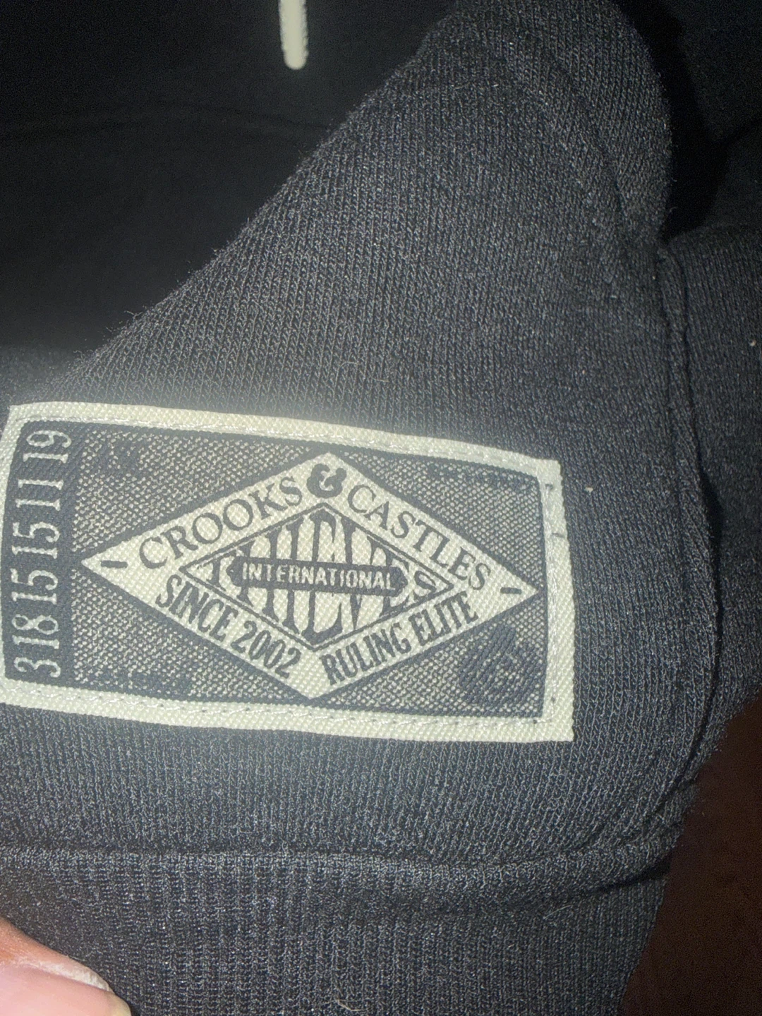 Crooks & Castles Varsity Hoodie Black Size M - photo 4