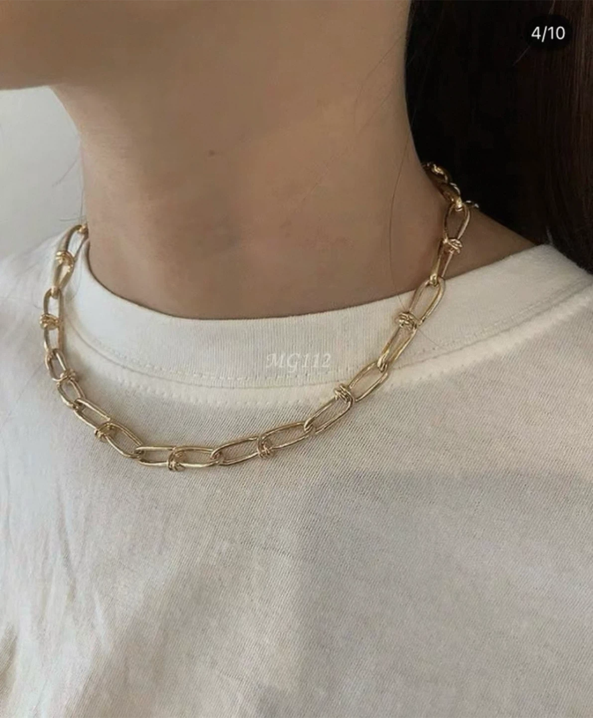 Japanese metallic necklace